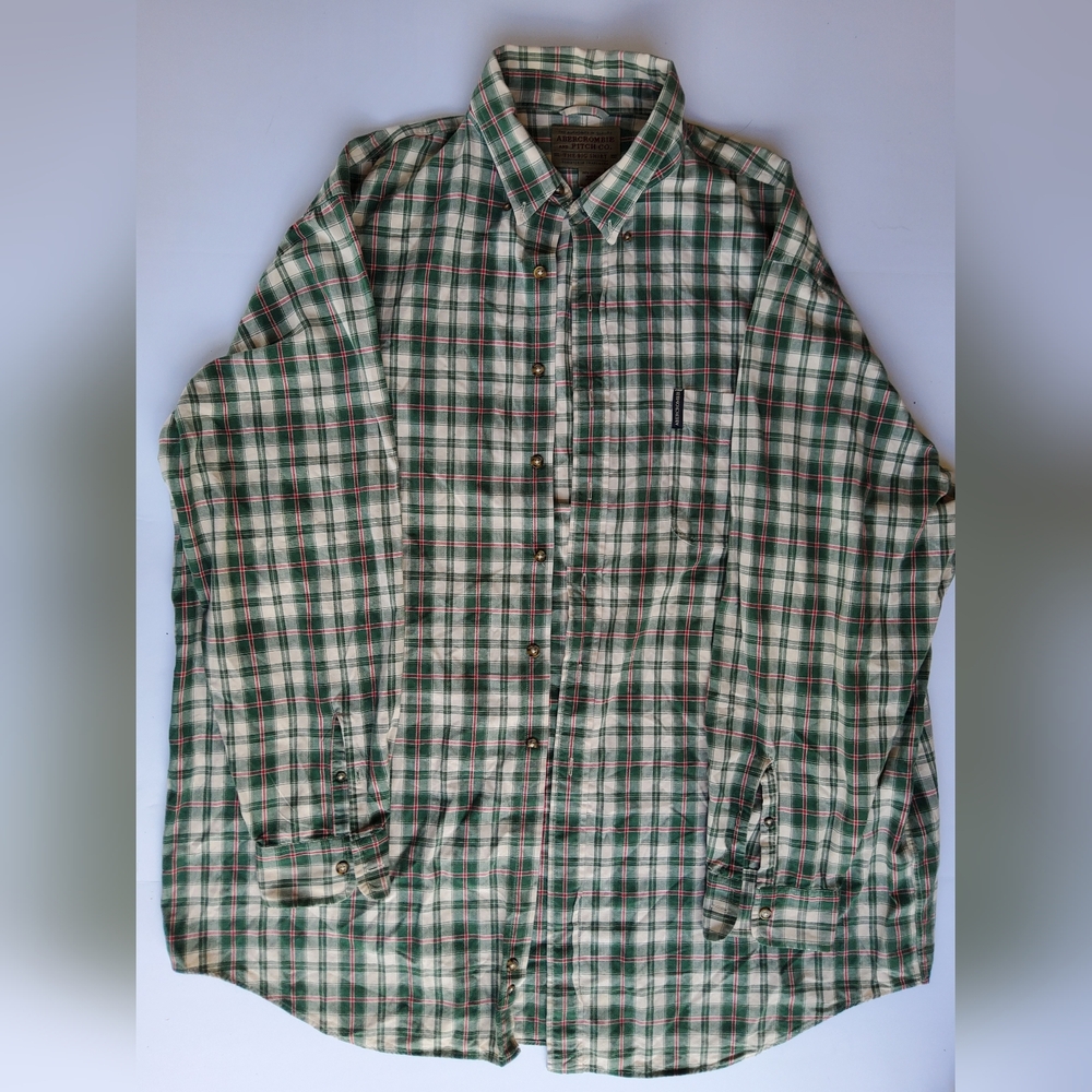 Men's Abercrombie & Fitch Cotton Plaid button-up XXL